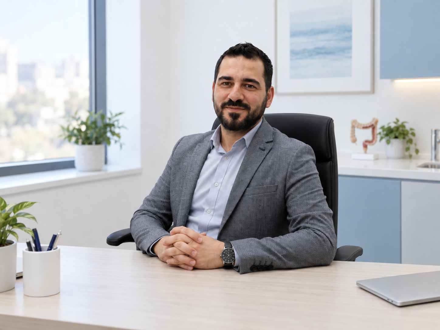 Dr Ahmad Abu Ayyash in a clinical setting